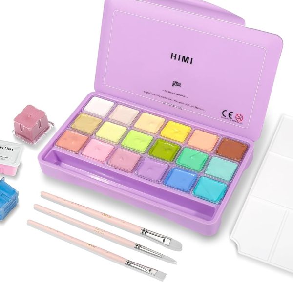 گواش ژله ای هیمی Himi ست 18 رنگ پاستلی