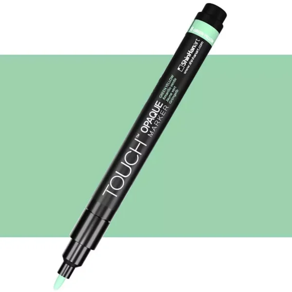 ماژیک تاچ همه کاره مدل OPAQUE رنگ GREEN YELLOW سایز 1.3-0.8میلی متر